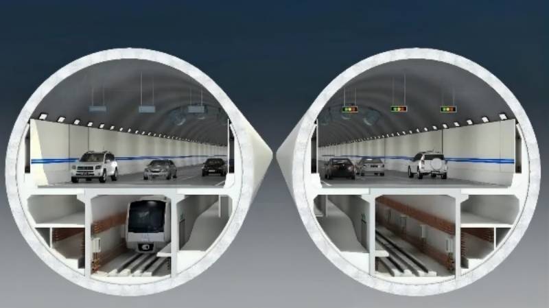 工程線路全長(zhǎng)4760米，隧道長(zhǎng)3890米。設(shè)計(jì)為雙管雙層公軌共建，上層為雙向六車(chē)道公路，下層為軌道交通，屆時(shí)開(kāi)車(chē)最快5分鐘可穿越黃河，乘坐地鐵2.5分鐘可穿越黃河。/圖片來(lái)源網(wǎng)絡(luò)